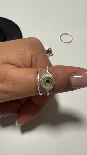 Customer photo review of Custom Mini Eye Ring