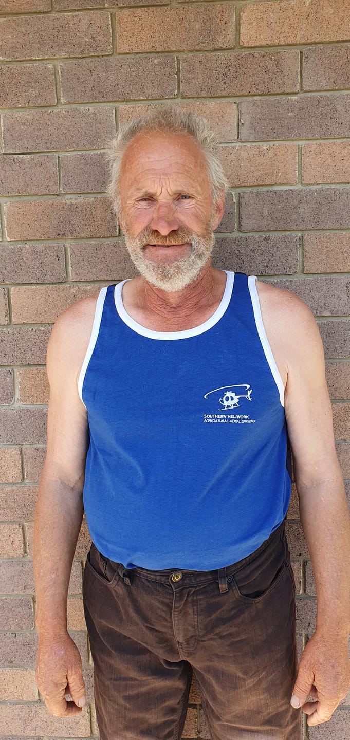 Customer photo review of Navy & Royal Blue Shearing Singlet