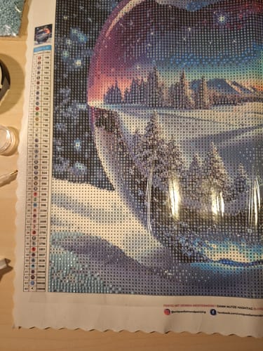 Customer photo review of 5D Diamond Painting AB Steine Magic Crystal Apple