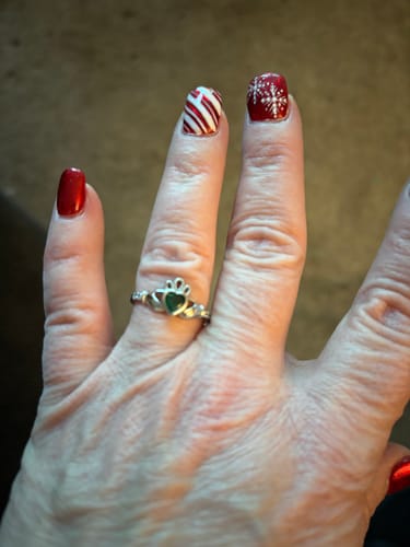 Customer photo review of Classic Claddagh™ 18K White Gold Ring