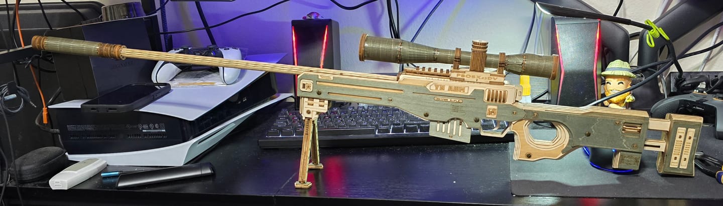 Customer photo review of Rokrgeek AWM Sniper Rifle 3D Wooden Gun Puzzle