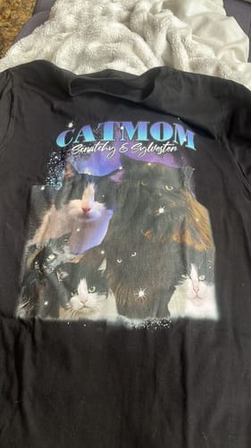 Customer photo review of 90er Vintage Katzen Foto - Individuelles T-Shirt