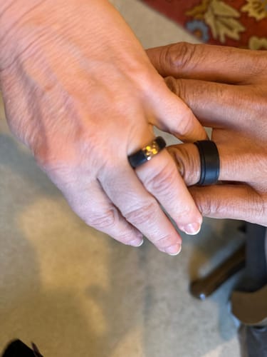 Customer photo review of Silicone Ring for Men- Infinity Collection. US Design Patent