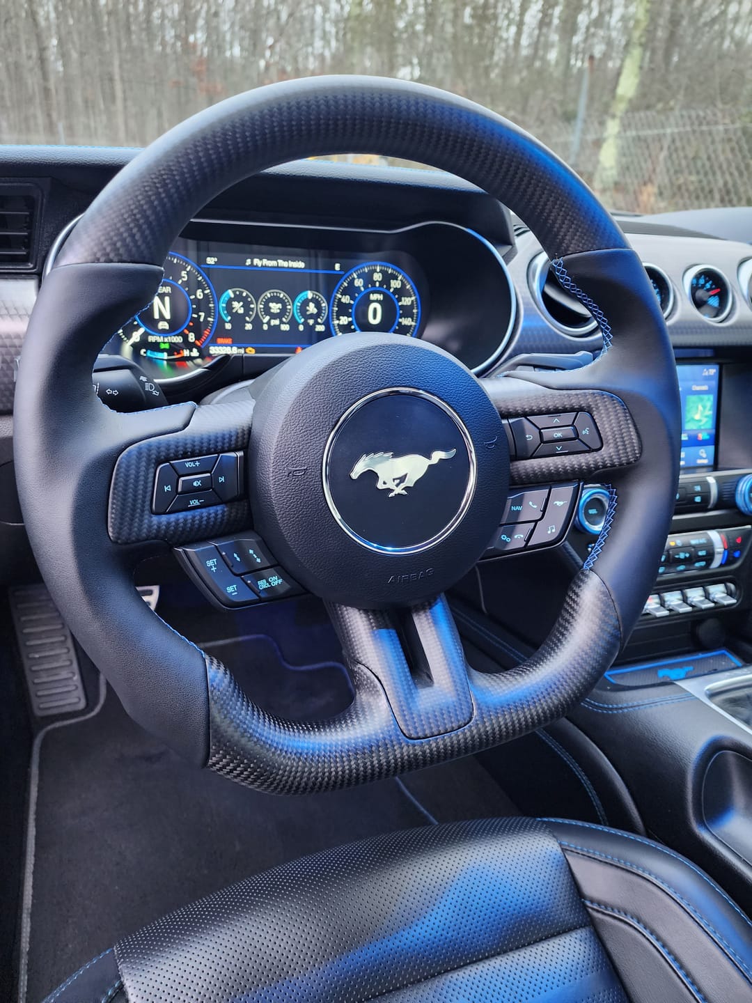 Customer photo review of [Core Only] 2015-2023 Mustang Custom Carbon Fiber Steering Wheel