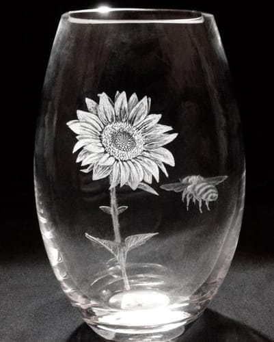 Customer photo review of Cloudray UV-5 5W UV Laser Marking Engraver with 4.3” X 4.3” Scan Area