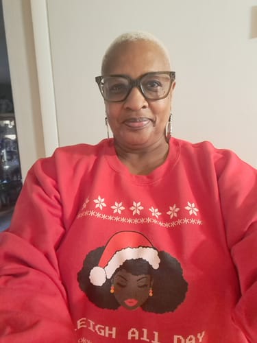 Customer photo review of Sleigh All Day (Christmas) - Sweatshirt