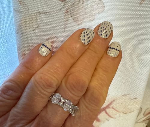 Customer photo review of 3-Stone Art Deco Oval CZ Ring in Sterling Silver 2.1ct