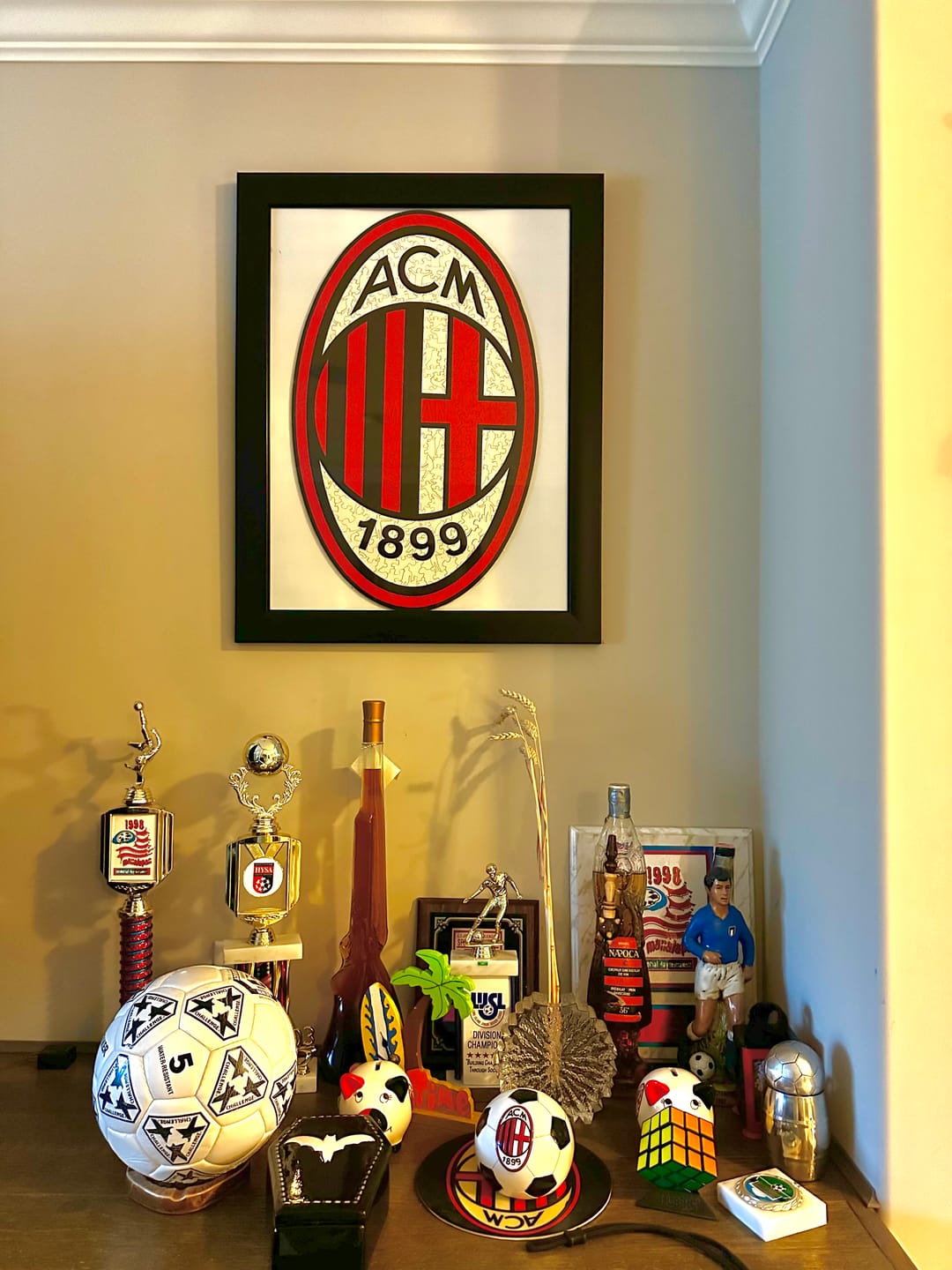 Customer photo review of AC Milan® Logo - Wooden Puzzle