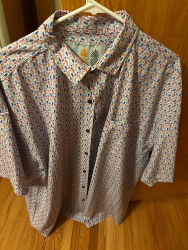 Customer photo review of Super Stretch - Cocktails & Martinis Hawaiian Shirt