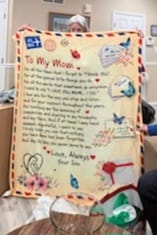 Customer photo review of Mom - Giant Post Card Blanket