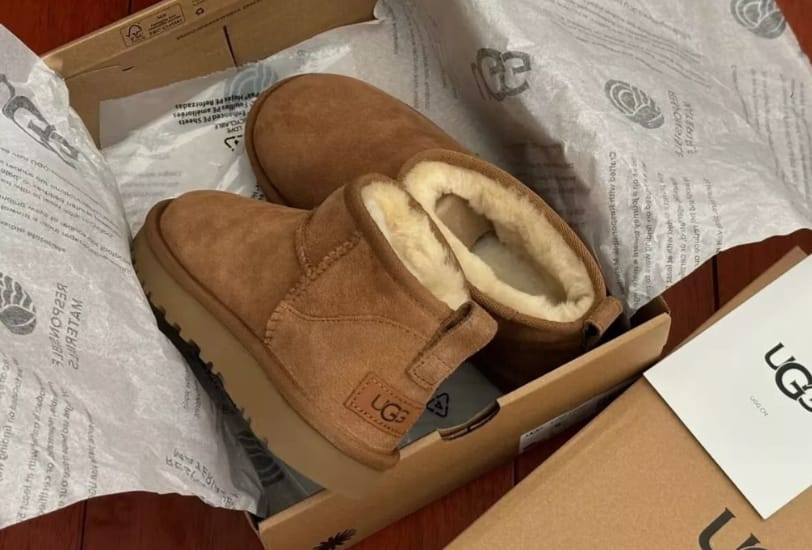 Customer photo review of UGG Classic Ultra Mini Chestnut