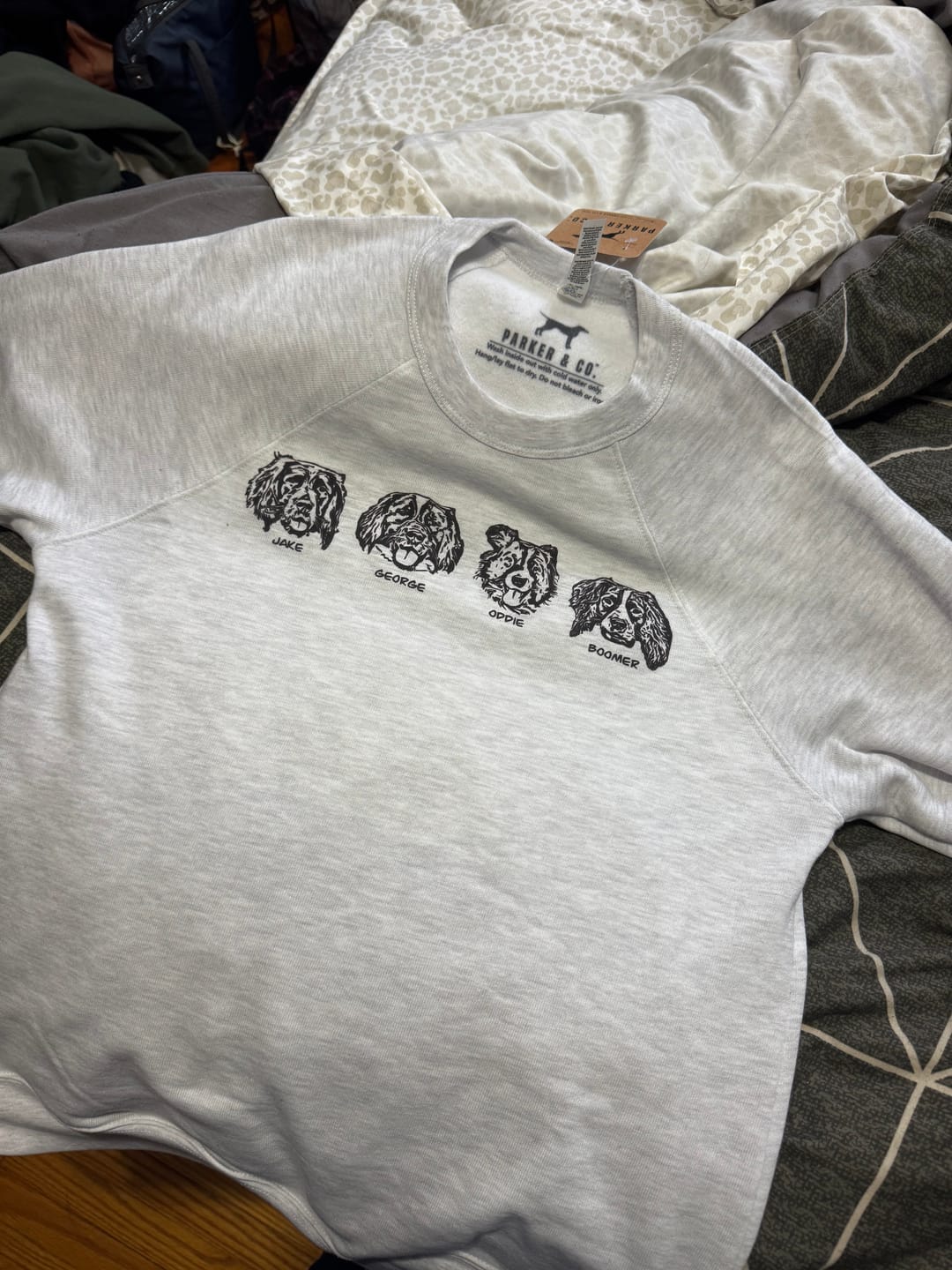 Customer photo review of Custom Pet Ultra Soft Crewneck, Unisex