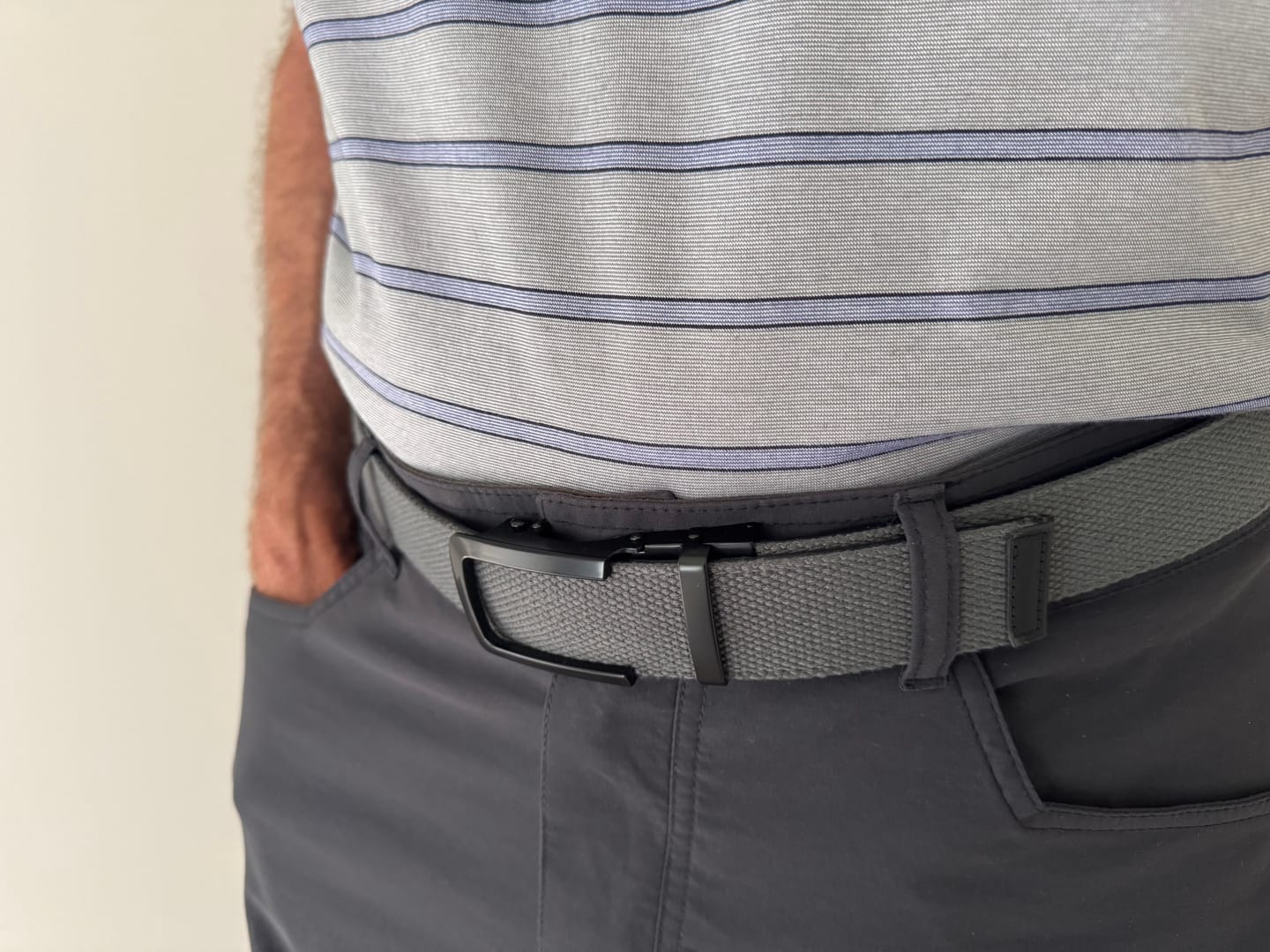 Customer photo review of Black | Canvas Belt