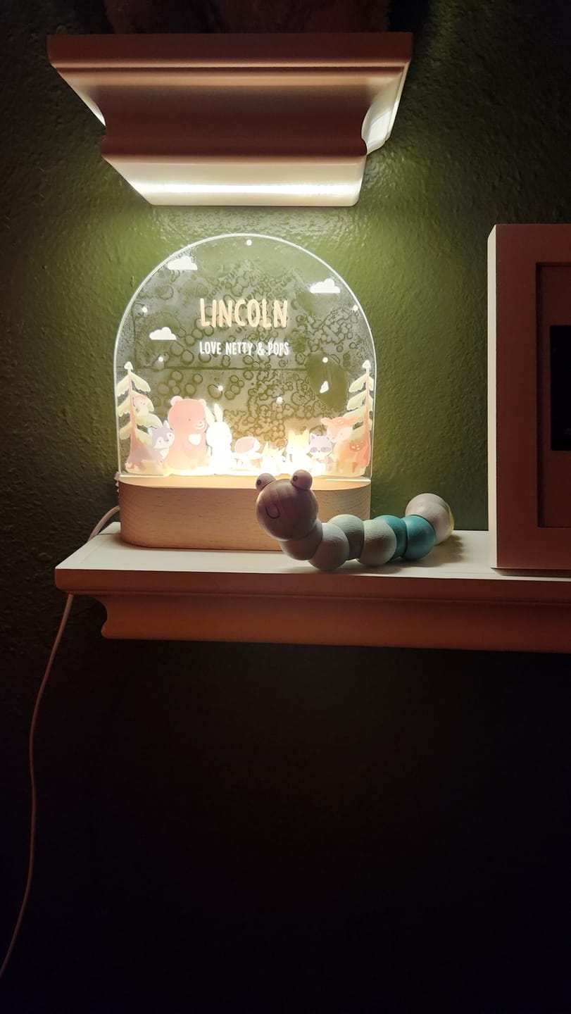 Customer photo review of Woodland Wonders - Personalized Night Light