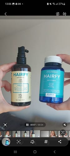 Customer photo review of Loción Anticaída