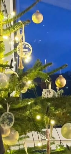 Customer photo review of Weihnachtsdeko mit Schneeflocken