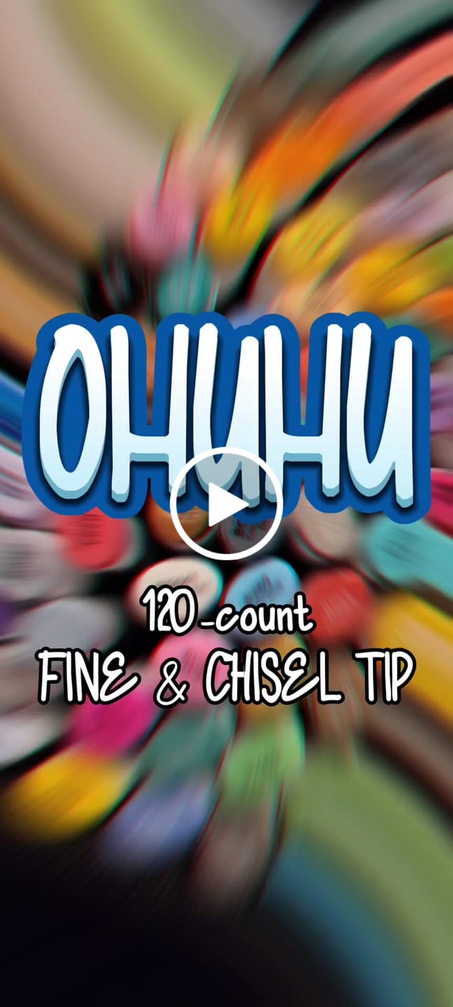 Customer video review of Ohuhu Oahu 120 Colors Dual Tips Alcohol Art Markers, Fine & Chisel