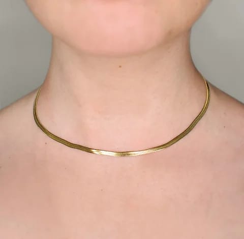 Customer photo review of Collar Planchado Dorado 3 mm