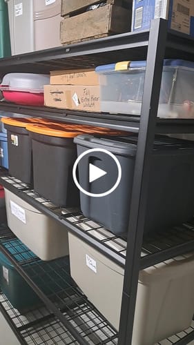 Customer video review of REIBII Garage Shelving 60"W Adjustable Heavy Duty Metal Shelving Rust-Resistant Garage Organization for Warehouse, Basement,Workshop