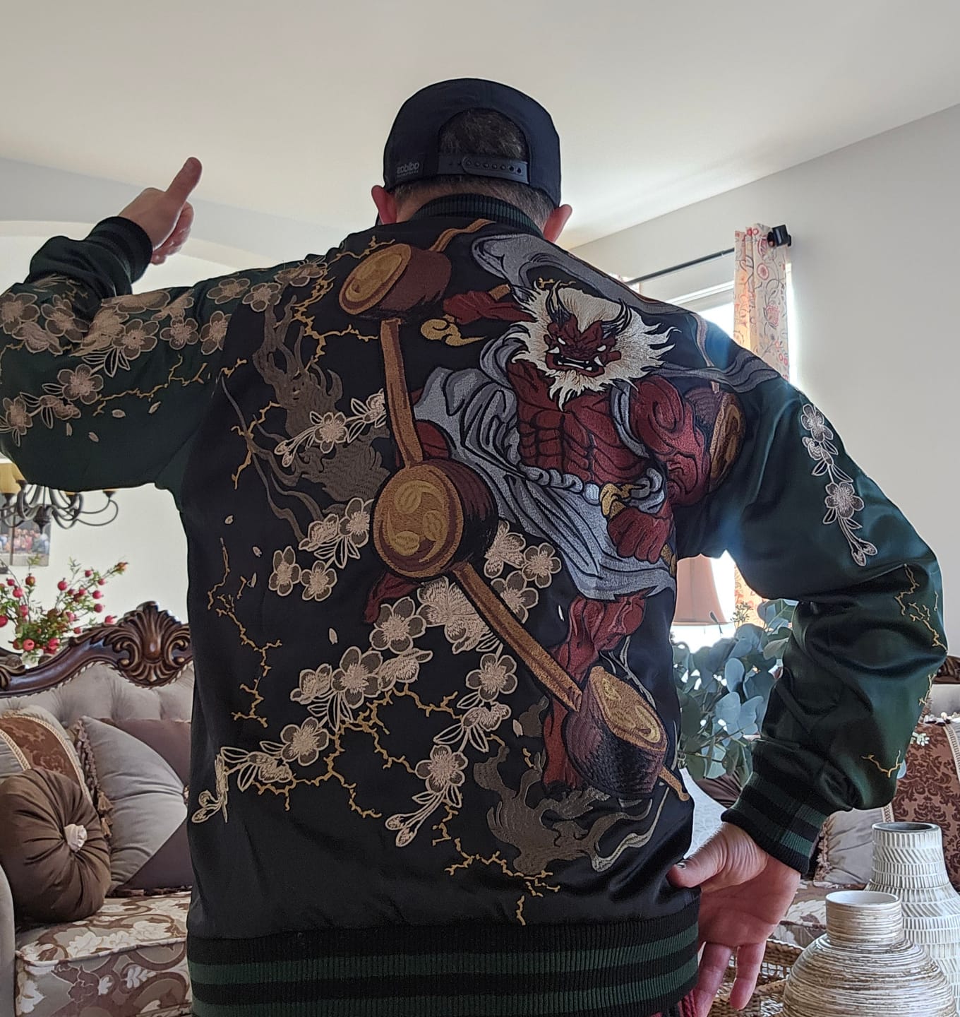 Customer photo review of Raijin & Fujin Sukajan Souvenir Jacket