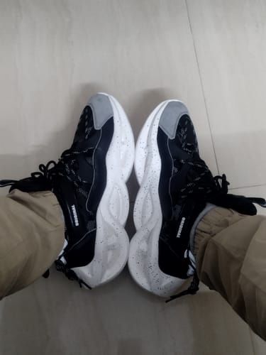 Customer photo review of Singalmaha Blackmate Pro Chunky Sole Designer Premium Sneakers
