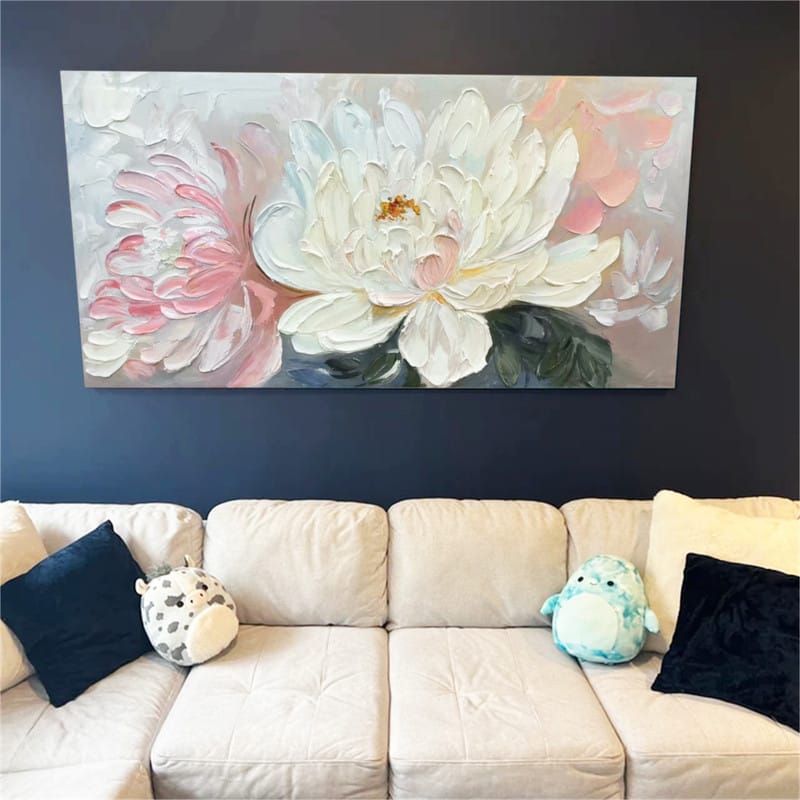Customer photo review of Colorful Flower & Tree Abstract Textured Wall Art #ML053