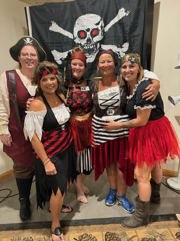 Customer photo review of Pirate Murder Mystery Host Your Own Game Kit