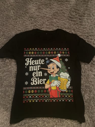 Customer photo review of HEUTE NUR EIN BIER - Premium Shirt