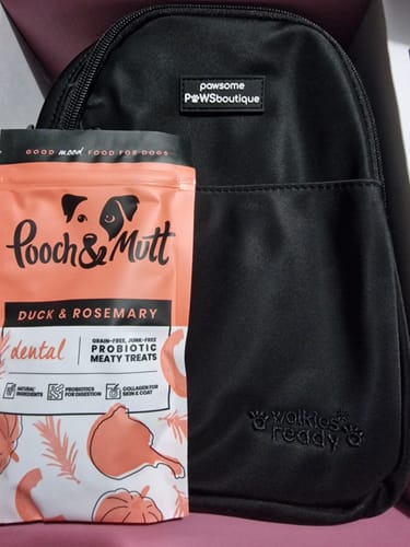 Customer photo review of Sling Backpack - Walkies Ready® Black