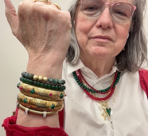 Customer photo review of Holly Bangle Bracelet PREORDER