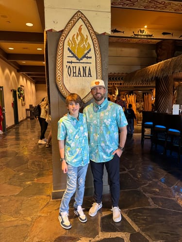 Customer photo review of Disney "Island Smilin'" – KUNUFLEX Short Sleeve Shirt