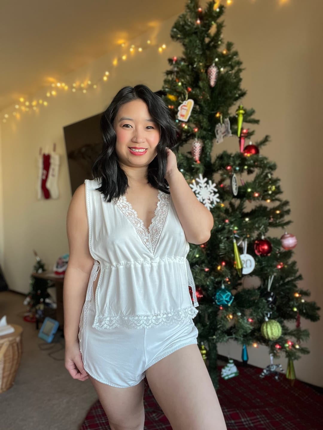 Customer photo review of Ainsley PJ Shorts