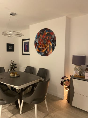 Customer photo review of Wind Vane - Rounded Glass Wall Art