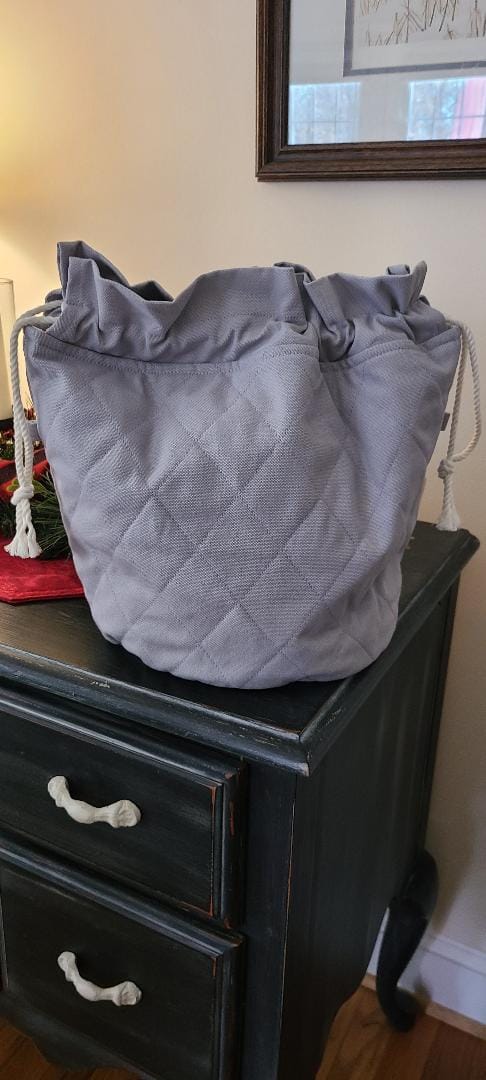 Customer photo review of Smoky Grey Large Project Bag (XMAS LIGHTS COLLECTION)