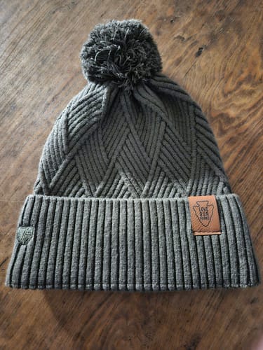 Customer photo review of Premium Love Our Parks Knit Beanie
