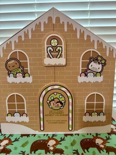 Customer photo review of Gingerbread Holiday Advent Calendar