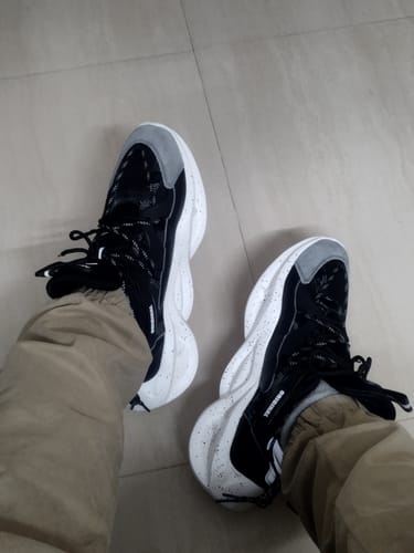 Customer photo review of Singalmaha Blackmate Pro Chunky Sole Designer Premium Sneakers