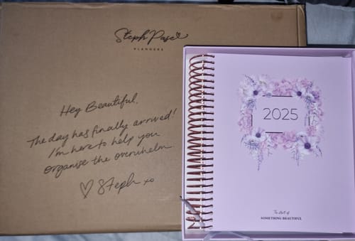 Customer photo review of 2025 Signature Planner - Lilac in Bloom