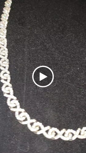 Customer video review of Infinity 10MM Moissanite Iced Out Chain .925 Sterling Silver