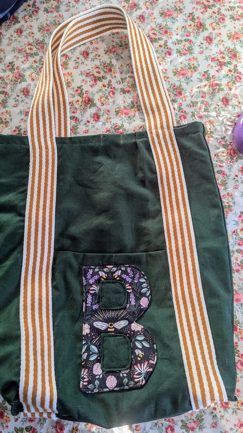 Customer photo review of Striped Webbing/Bag Strap