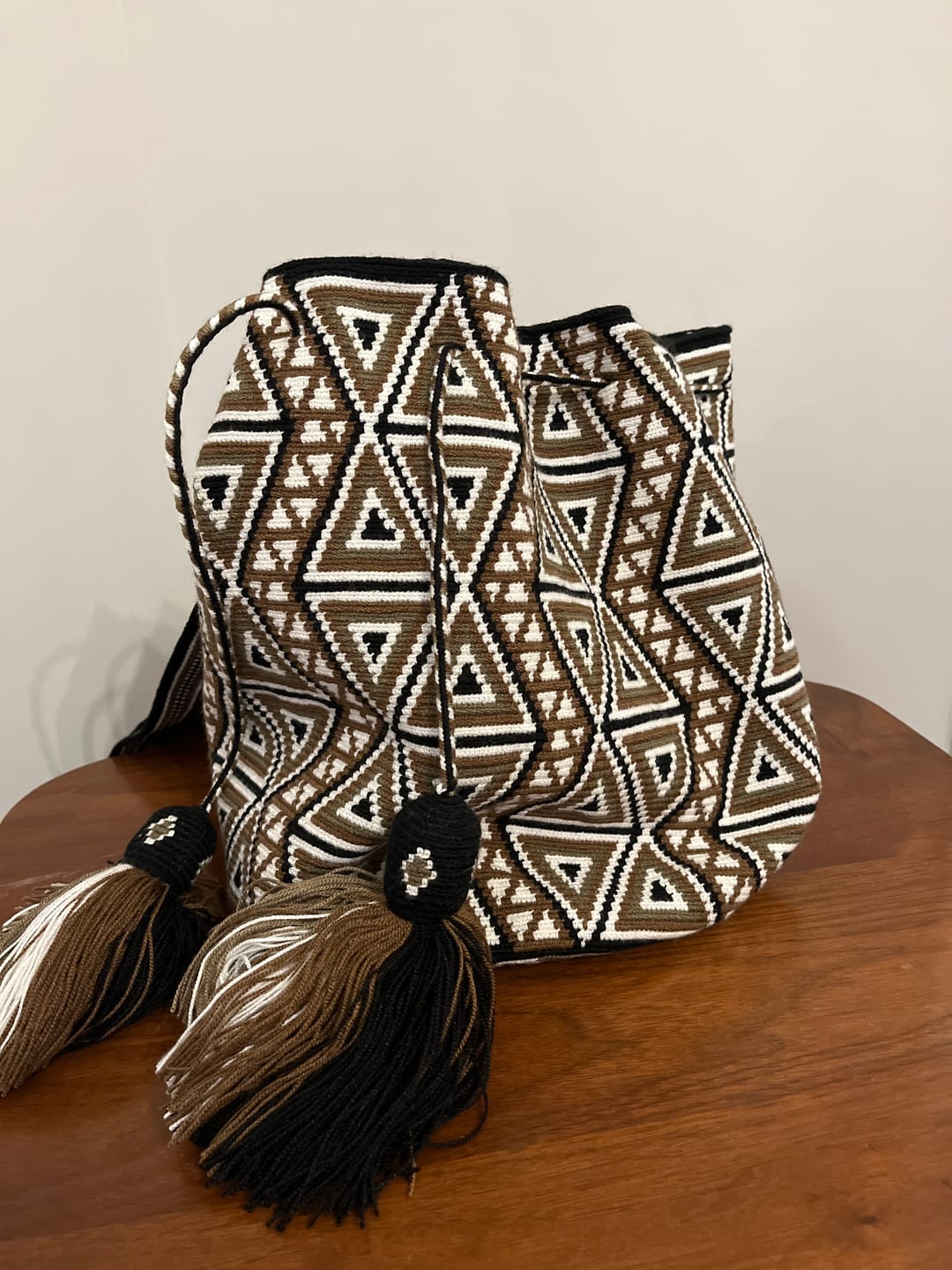 Customer photo review of Ultra Premium Brown Wayuu Bag - Large
