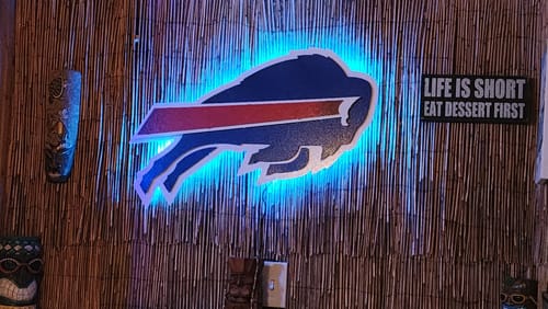 Customer photo review of Buffalo Bills 3D Vintage Metal Wall Art
