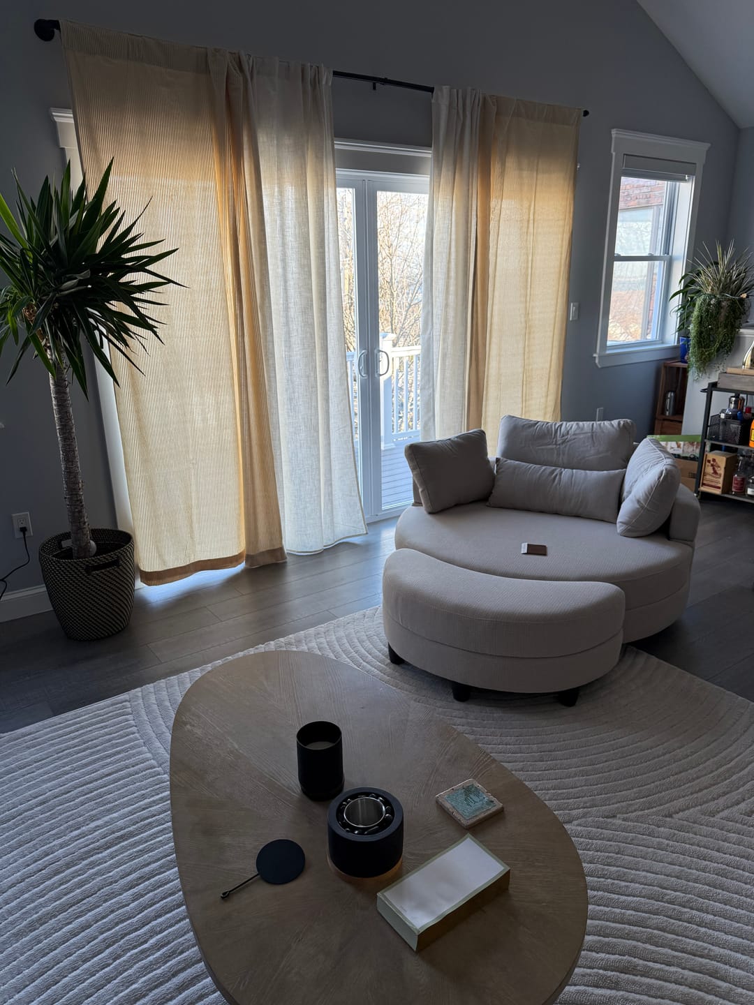 Customer photo review of SmartWings Motorized Zebra Shades 90% Blackout 95mm Astrid