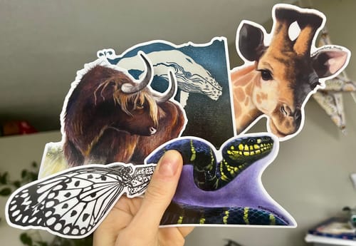 Customer photo review of Seasonal Sticker Sale 2" - 9"