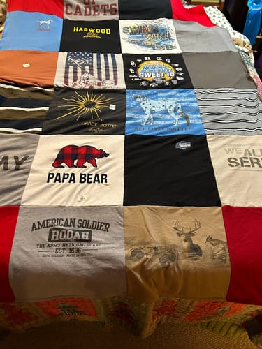Customer photo review of Classic T-Shirt Blanket