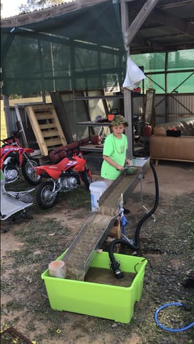 Customer photo review of 8 inch Modular Gold sluice