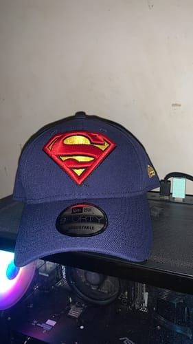 Customer photo review of 9FORTY Superman Navy Snapback