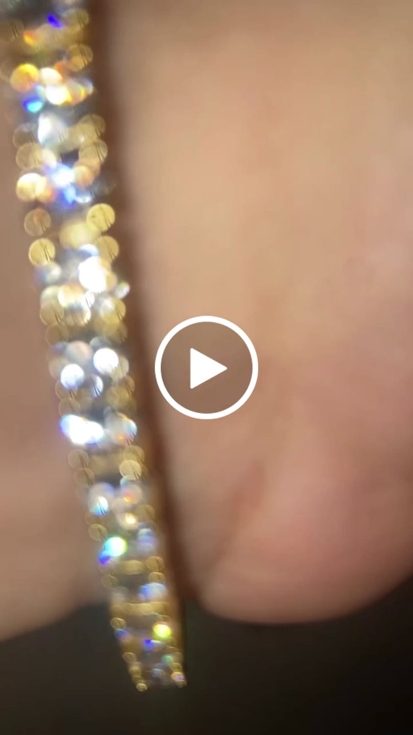 Customer video review of Moissanite Tennis Bracelet 14K Gold (ALL SIZES)