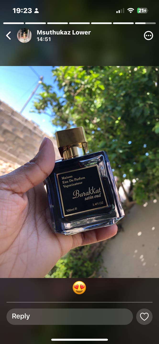 Customer photo review of Barakkat Satin Oud EDP 100ml