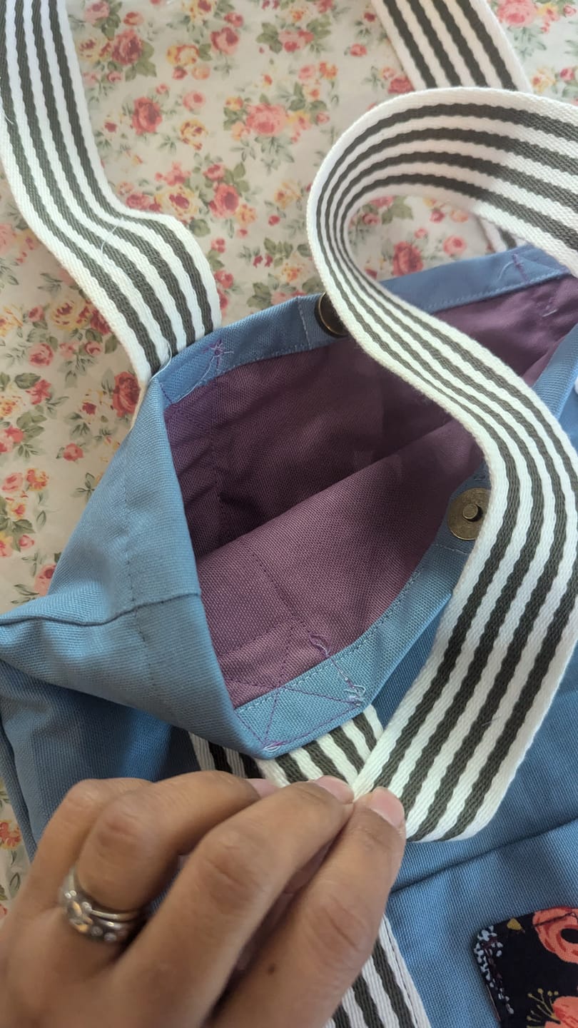 Customer photo review of Striped Webbing/Bag Strap